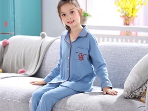 可爱幼儿小女孩儿纯棉家居服套装