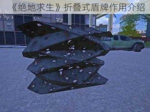 《绝地求生》折叠式盾牌作用介绍