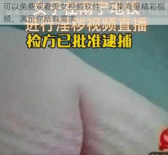 可以免费观看美女视频软件，汇集海量精彩视频，满足你所有需求