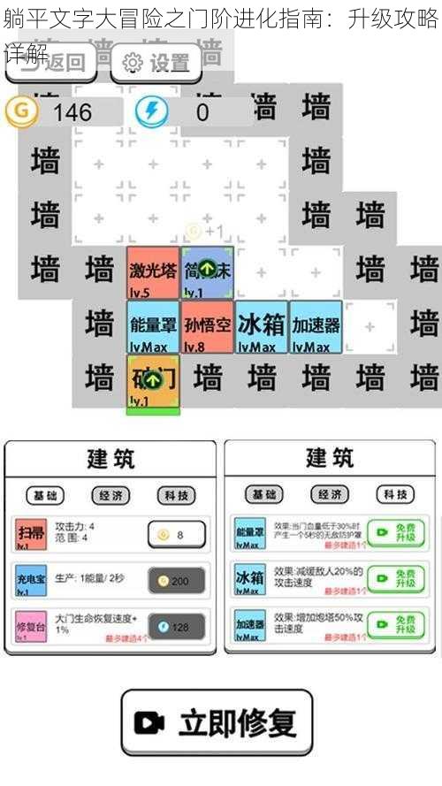 躺平文字大冒险之门阶进化指南：升级攻略详解