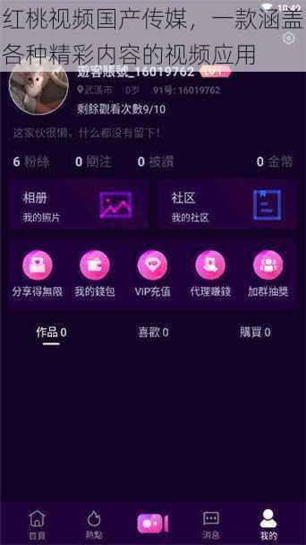 红桃视频国产传媒，一款涵盖各种精彩内容的视频应用