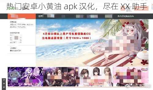 热门安卓小黄油 apk 汉化，尽在 XX 助手