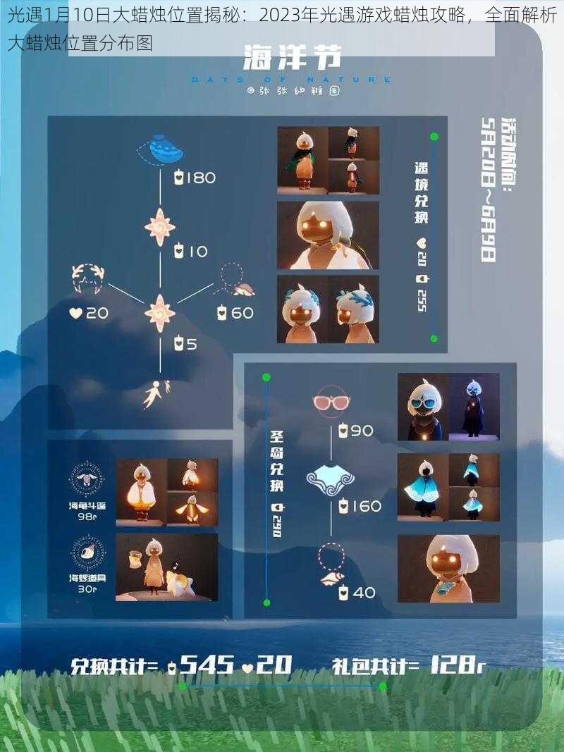 光遇1月10日大蜡烛位置揭秘：2023年光遇游戏蜡烛攻略，全面解析大蜡烛位置分布图