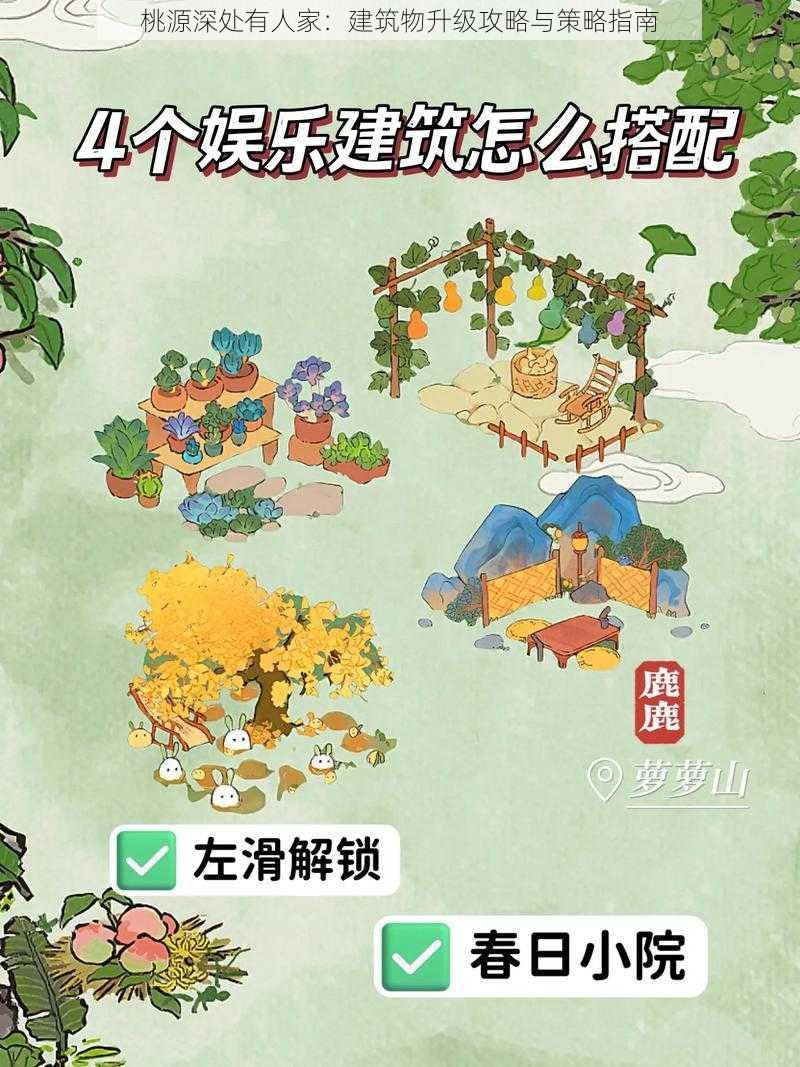 桃源深处有人家：建筑物升级攻略与策略指南